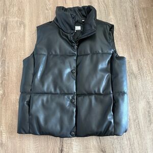 Calvin Klein Black Quilted Vest
